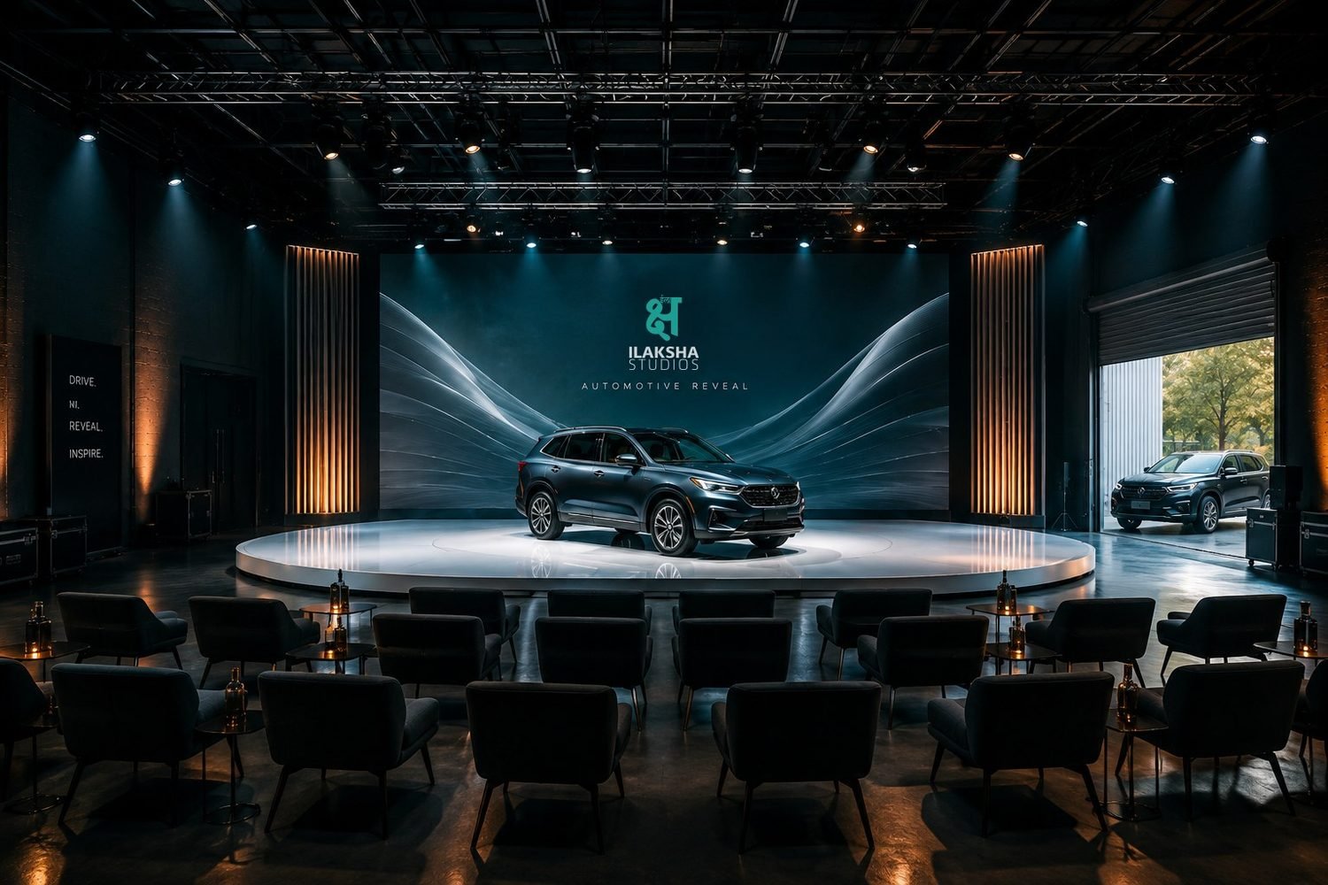 Automotive reveal event staged at Ilaksha Studios